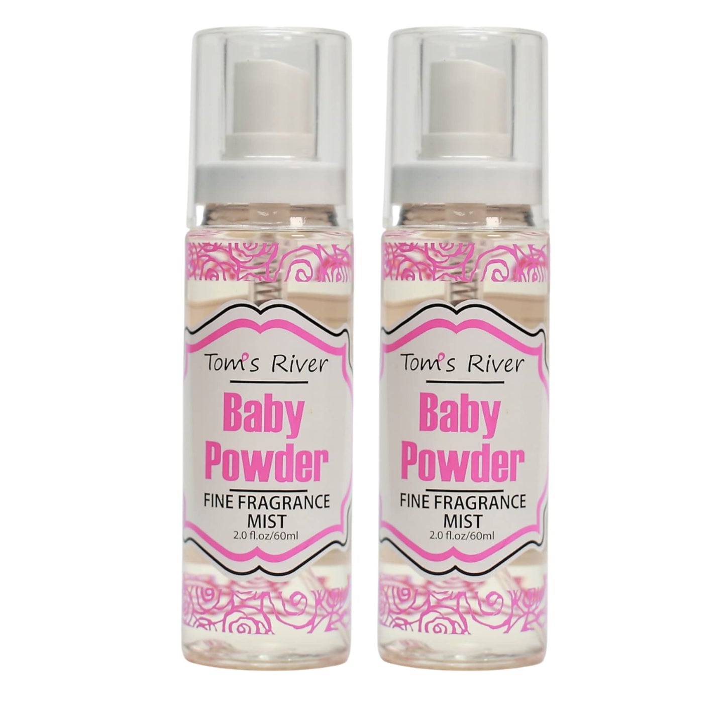 Infinix Baby Fresh Powder Fine Fragrance Mist - 2 fl oz/60ml - Pack of 2 Body Spray for Women Gentle and Long Lasting Perfume for Men & Women For Daily Use
