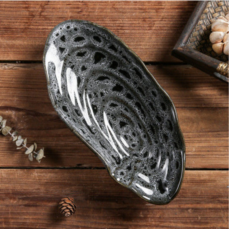 Ceramic Sashimi Plate for Sushi and Cold Dishes