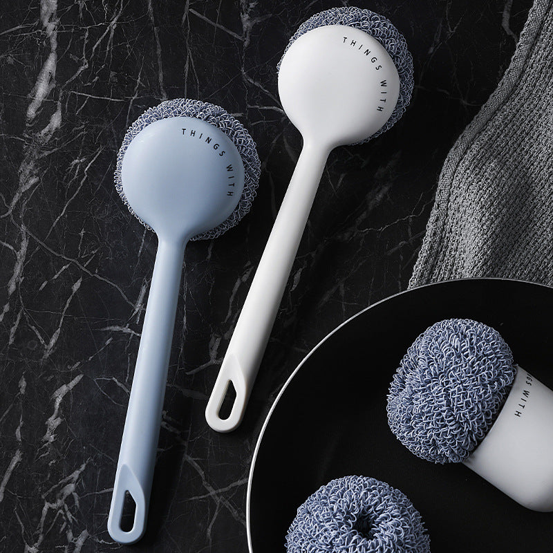 Long Handle Nano Fiber Cleaning Ball for Pots and Dishes