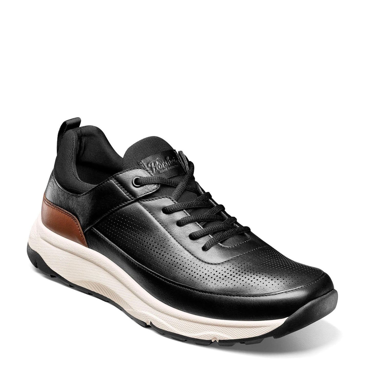 Florsheim Satellite Perf Lace Up Sneaker Mens Oxford 8 DM US Black