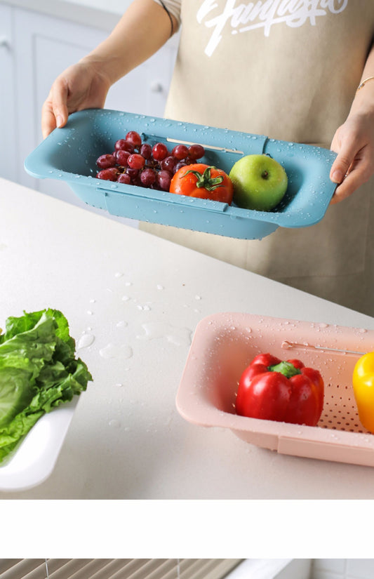 Expandable Kitchen Sink Storage Rack for Dishes