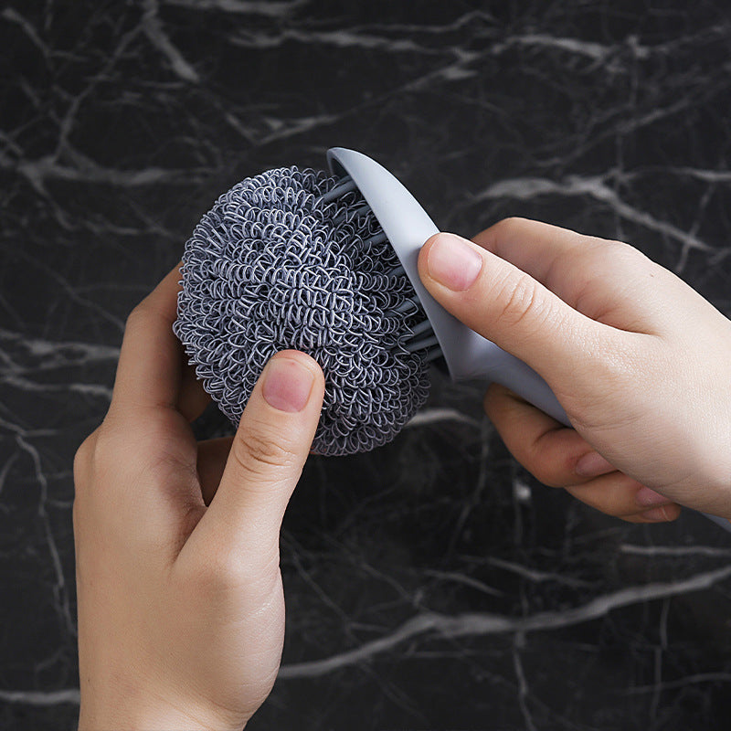 Long Handle Nano Fiber Cleaning Ball for Pots and Dishes