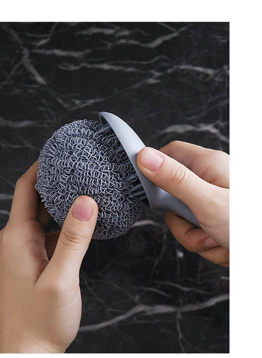 Long Handle Nano Fiber Cleaning Ball for Pots and Dishes