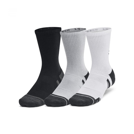 Under Armour 1386242-11-XL Unisex UA Perf Tech 6pk Crew Mod Gray XL